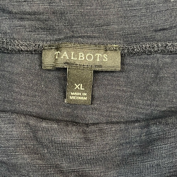Talbots, size XL, Navy Square Neck Top - Picture 5 of 5